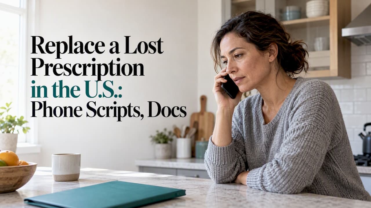 Replace a Lost Prescription in the U.S.: Phone Scripts, Docs