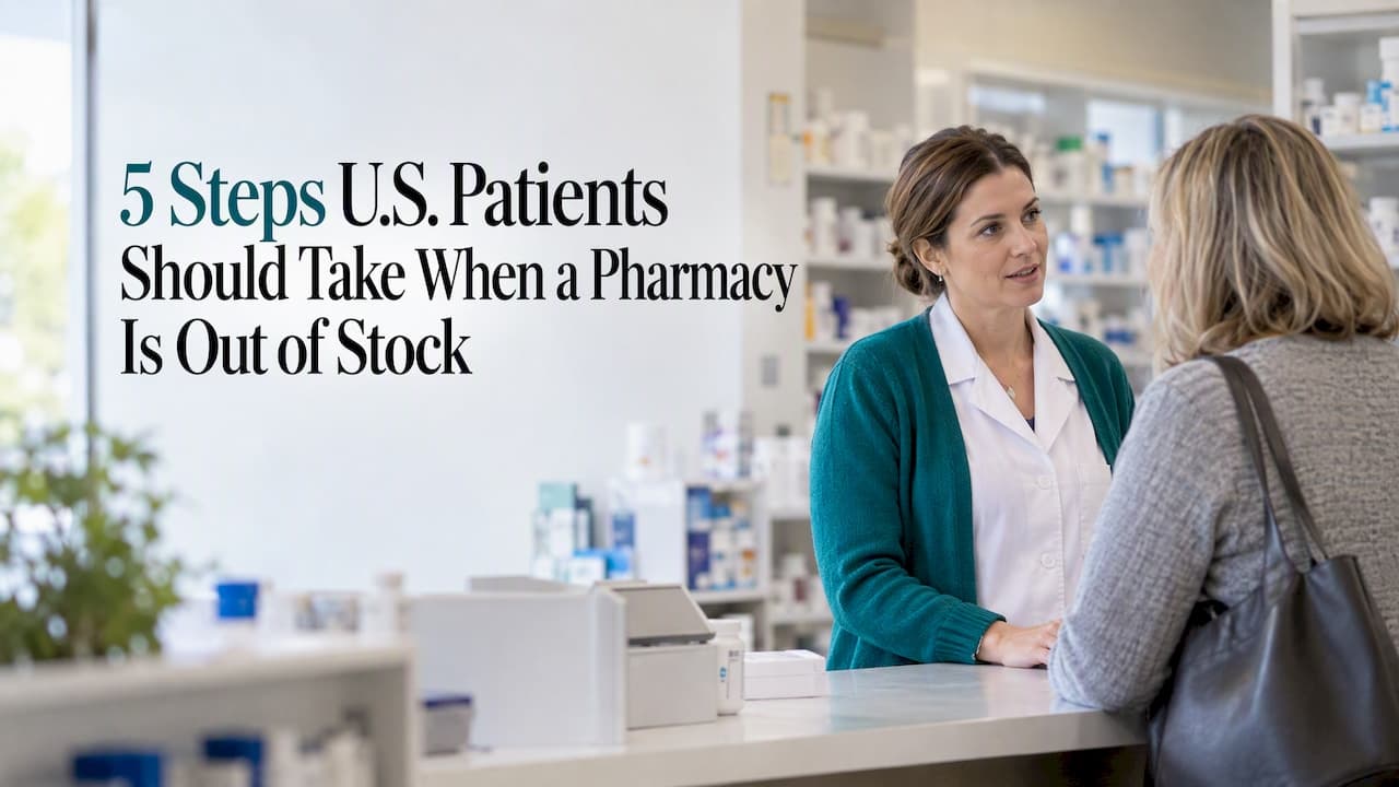 5 Steps U.S. Patients Should Take When a Pharmacy Is Out of Stock