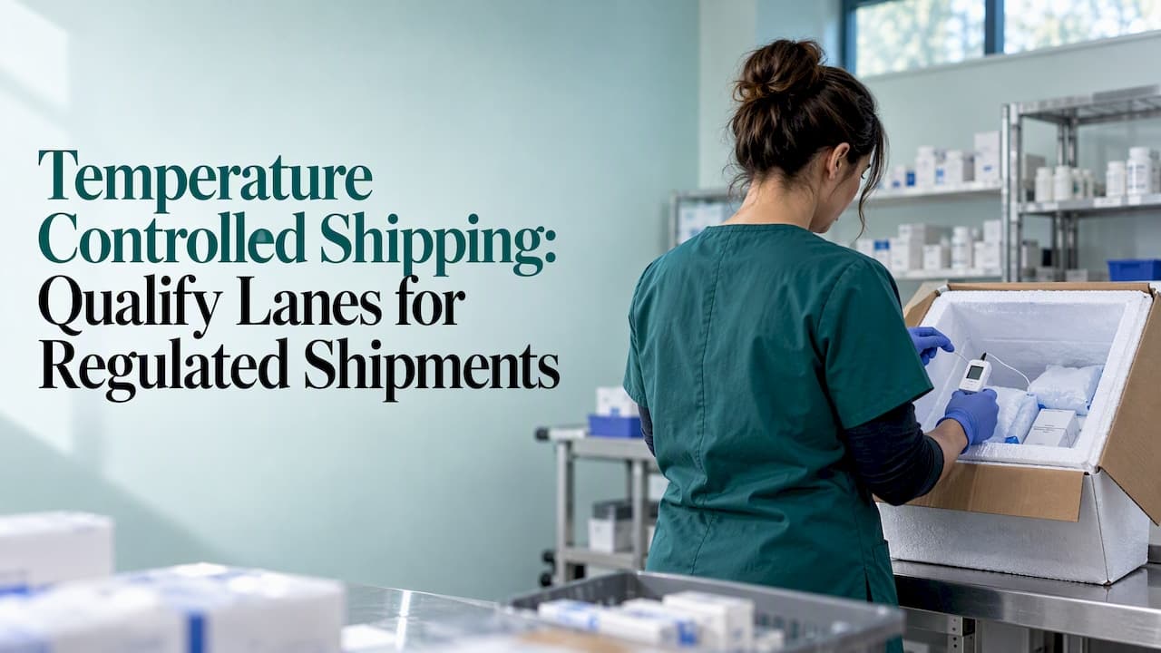 Temperature Controlled Shipping: Qualify Lanes for Regulated Shipments